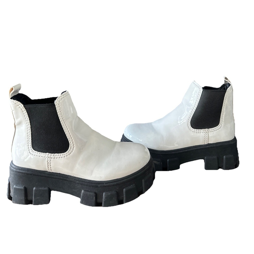 Circus Sam Edelman Women Platform Chelsea Boots Darielle Size US 5M White